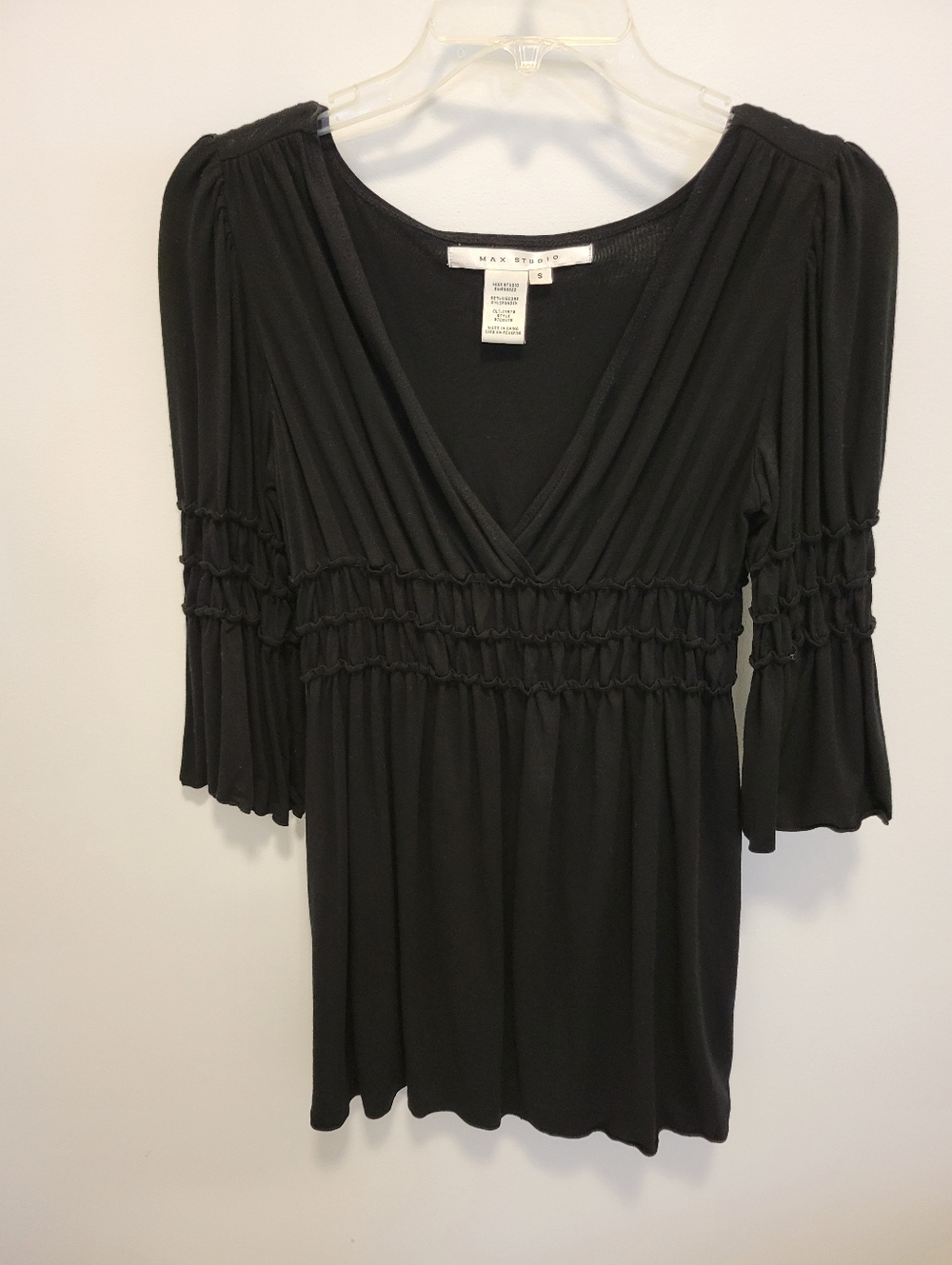Max Studio Black V-Neck Tunic